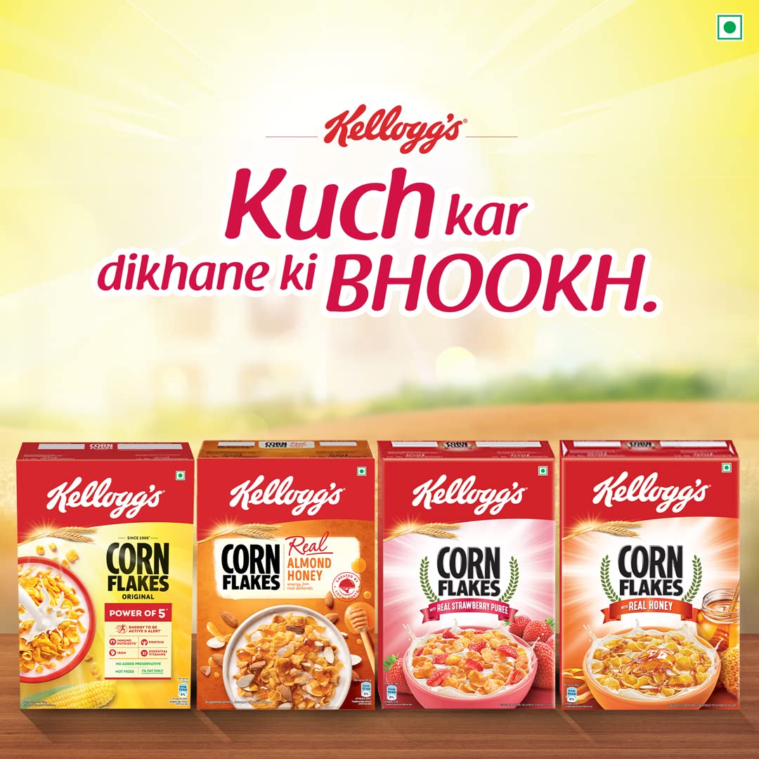 KELLOGG'S CORN FLAKES REAL ALMOND HONEY
