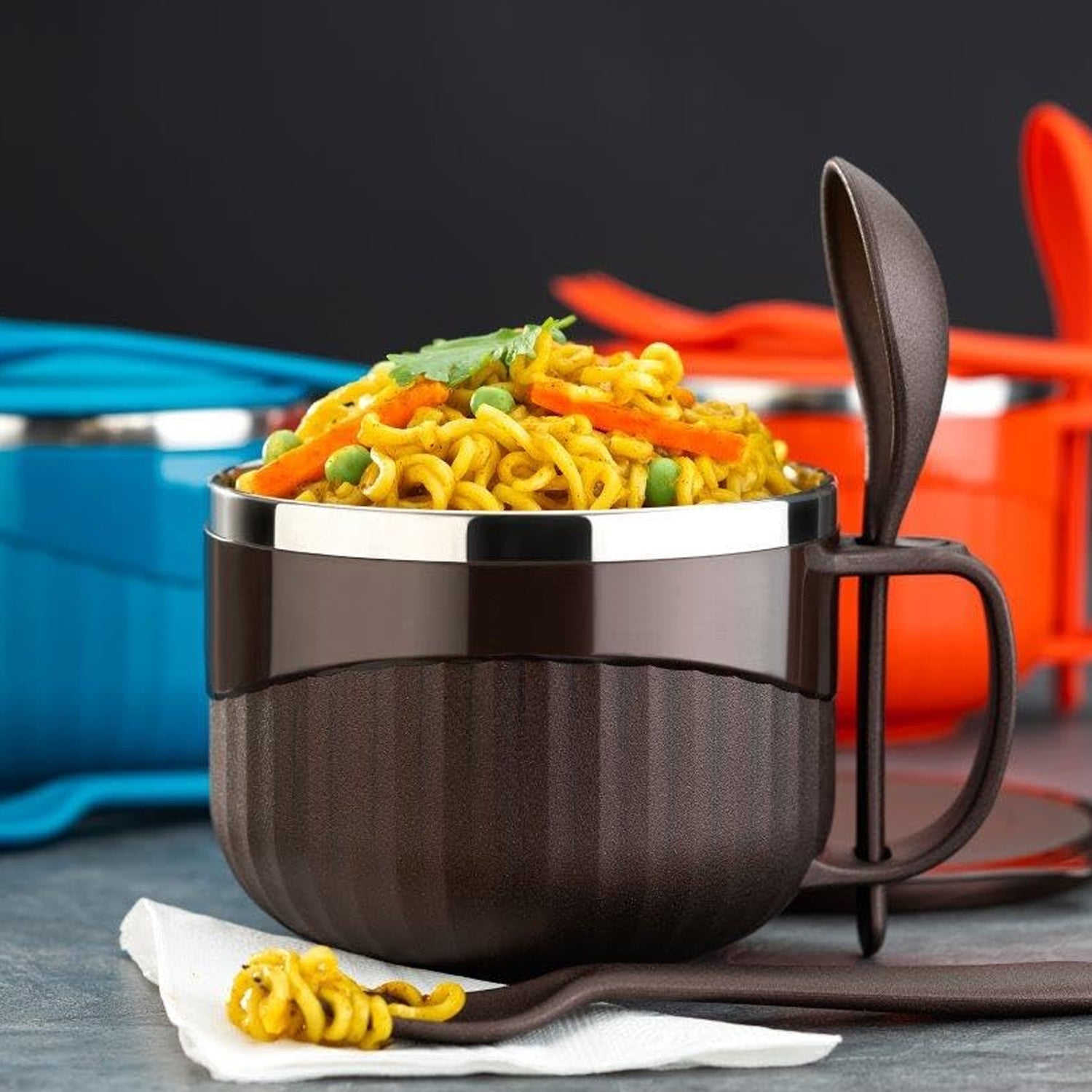 Home Chef Tangy Twist Insulated Lunch Bowl (Approx 650ml  1 Pc)