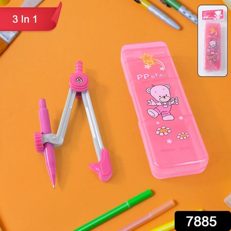 Geometry Compass Set For Kids (3 In 1  1 Set)