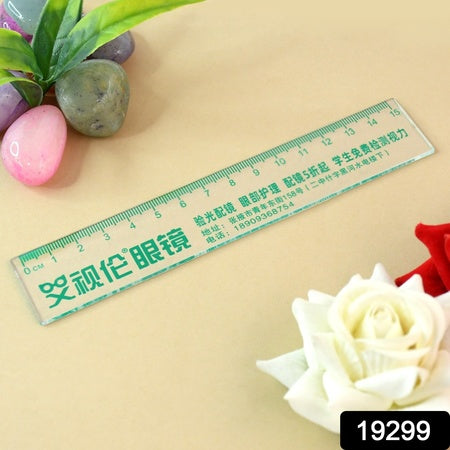 Premium Transparent Plastic Scale 15cm (1 Pc)