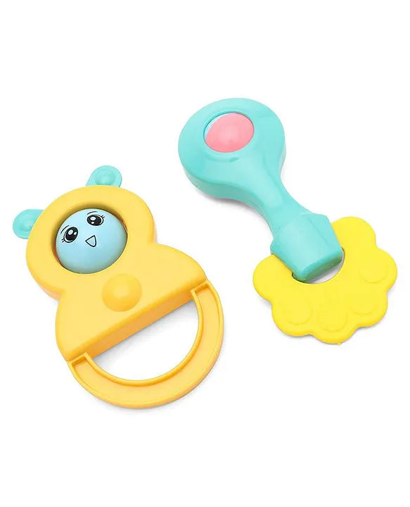 Babyhug Cute Animal Shaped Baby Rattle Set-6Pcs