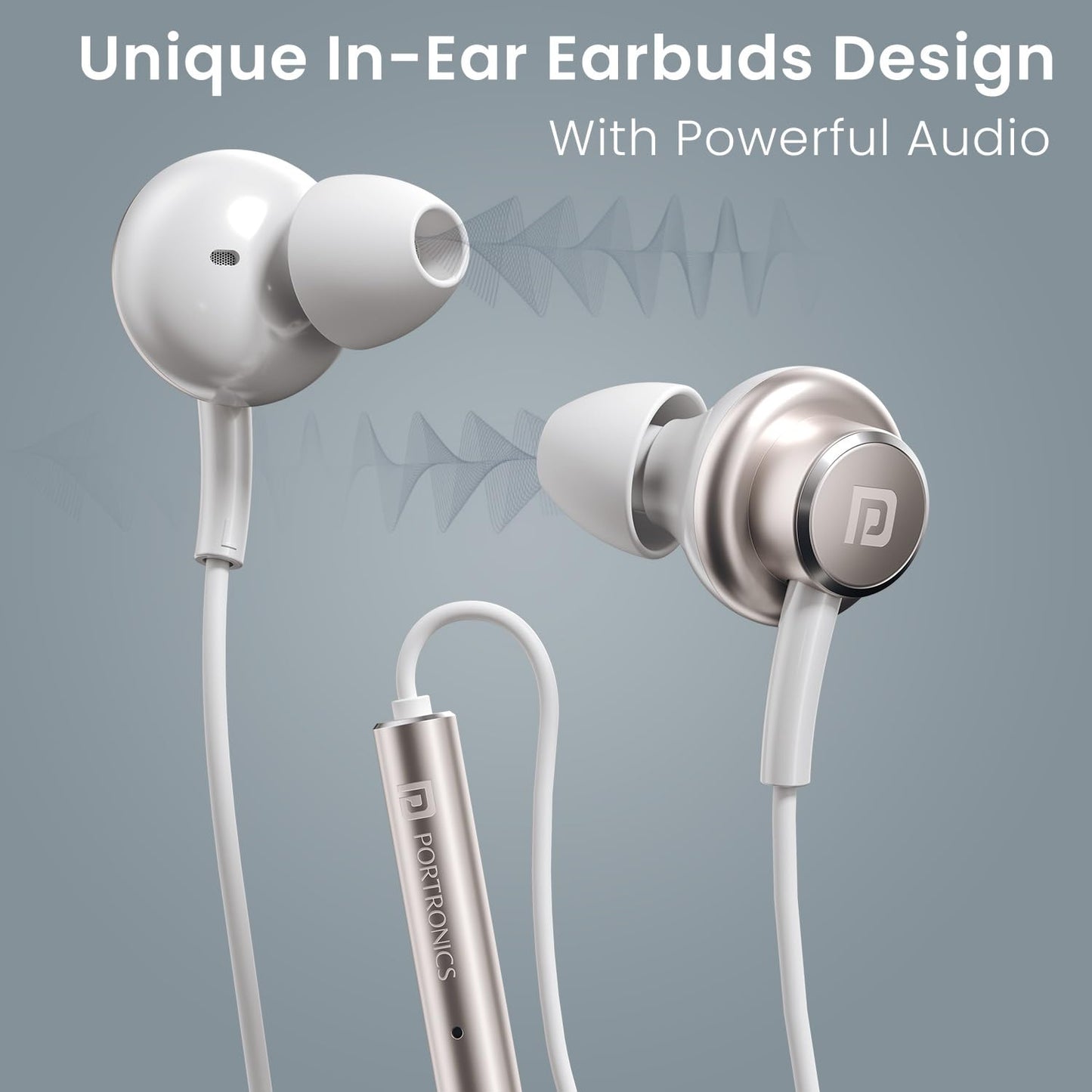 PORTRONICS CONCH SIGMA A WIRED EARPHONES