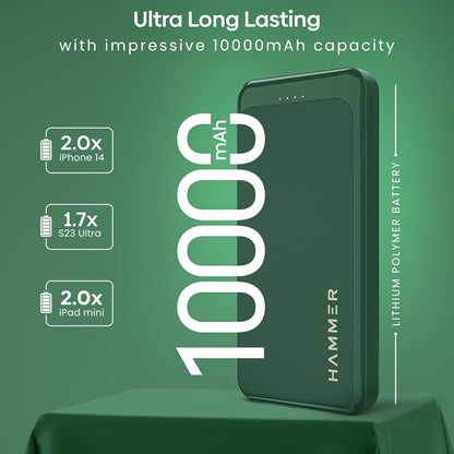 HAMMER ULTRA CHARGE 10000MAH POWER BANK