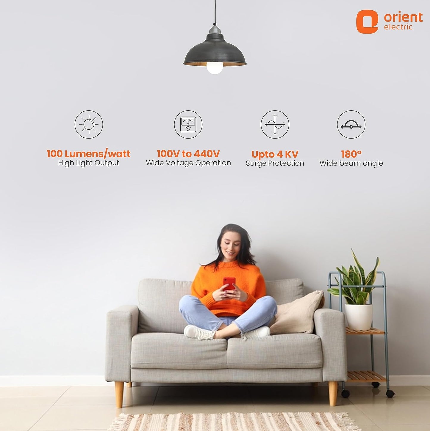 ORIENT ELECTRIC 12W GLOW LED BULB