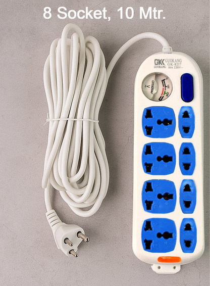 8 Socket Heavy Duty Power Extension Board (10 Mtr.  1 Pc)