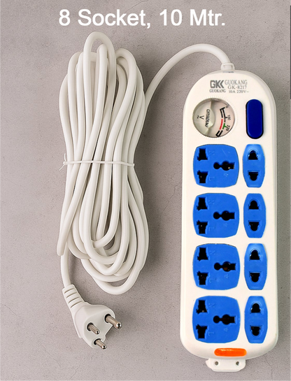 8 Socket Heavy Duty Power Extension Board (10 Mtr.  1 Pc)