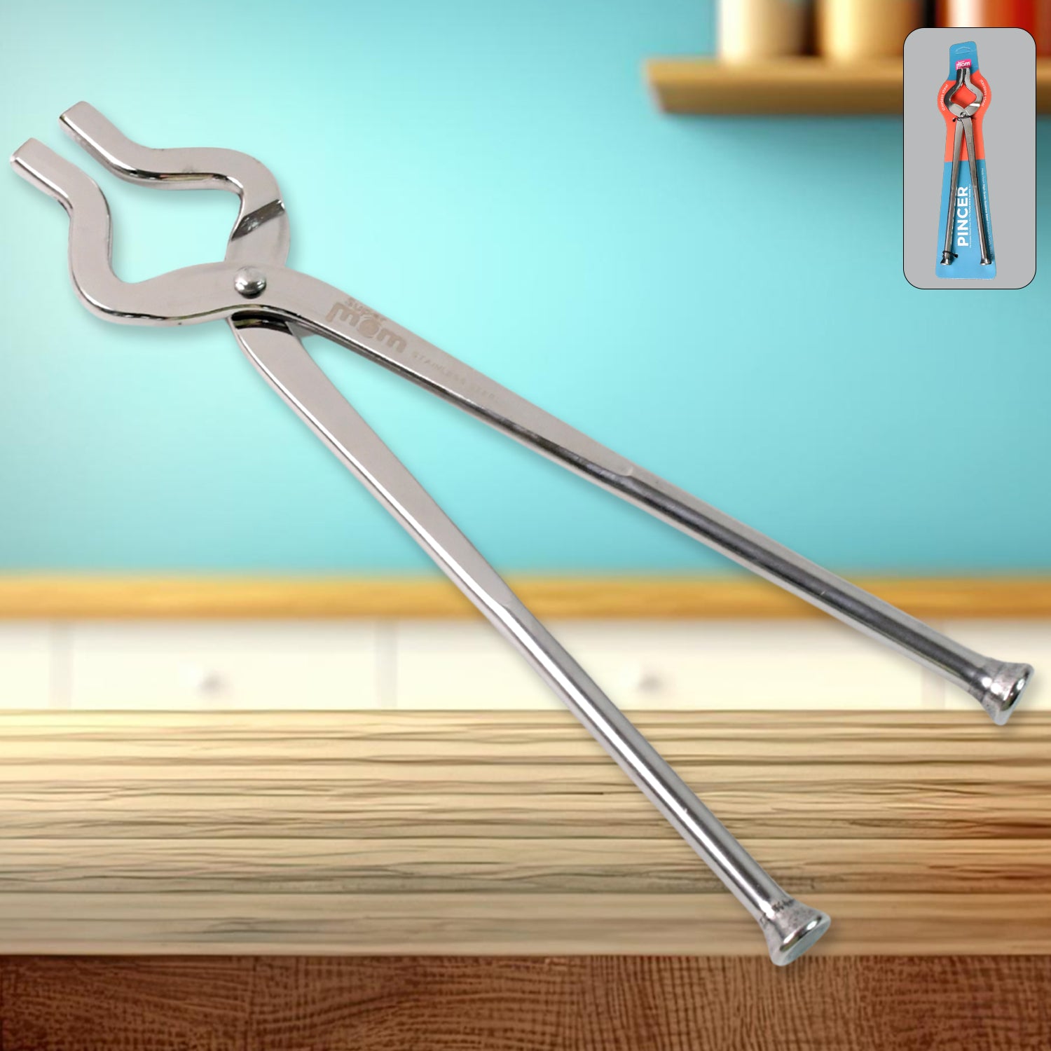 Supermom Stainless Steel Full Round Pincer