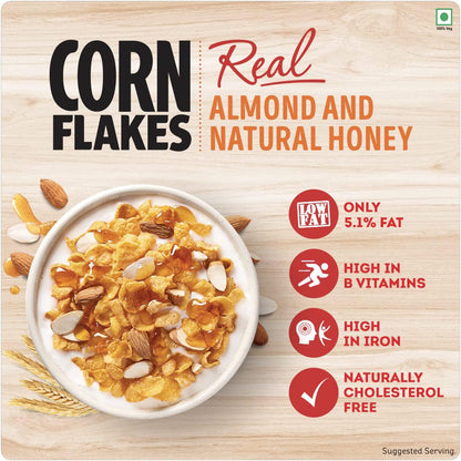 KELLOGG'S CORN FLAKES REAL ALMOND HONEY