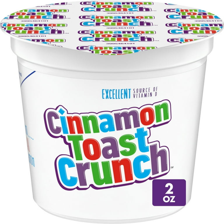 Cinnamon Toast Crunch Breakfast Cereal Cup, Single Serve Cereal,