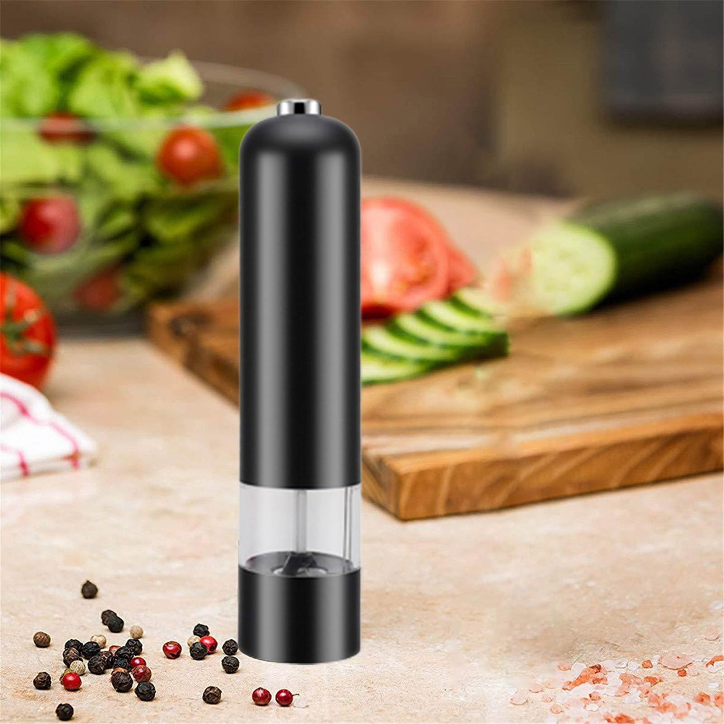 Electric Pepper Grinder Set With USB Rechargeable