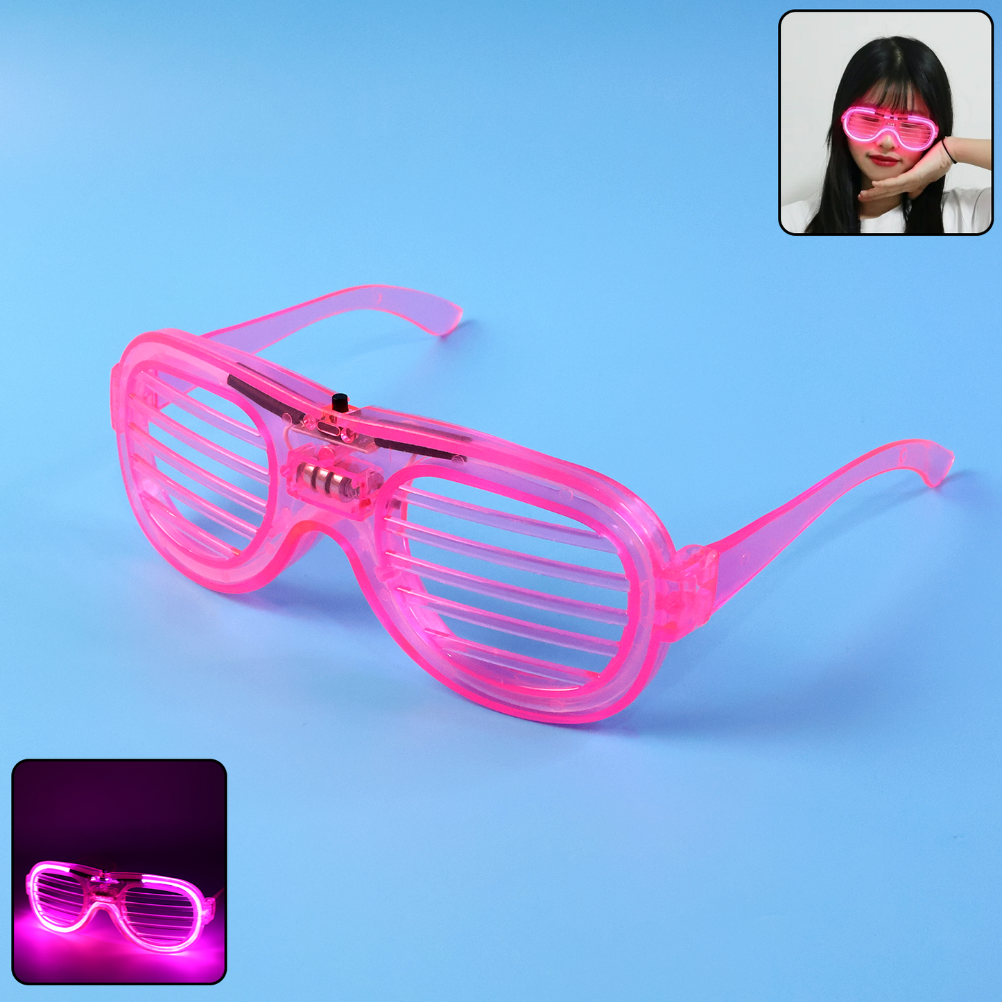 Led Light-up Party Glasses For Night Events (1 Pc)