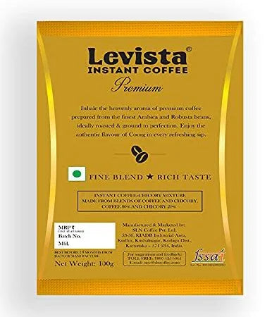 Levista Premium Chicory Mix 80:20 Instant Coffee