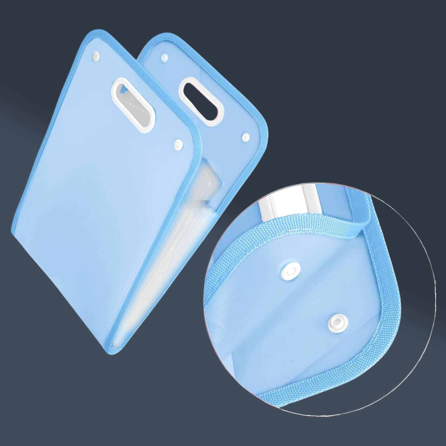 13 Pocket Document File Folder With Handle