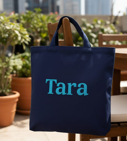 Custom Name On Tote Bags
