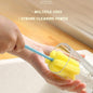 7443 Sponge Cup Washing Brush Washing Cup Milk Bottle Cleaning Brush Kitchen Brush Water Cup Tea Cup Brush Sponge Head Household Kitchen Cleaning Tool (20cm)