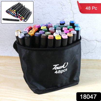 Dual-tip Sketch Markers Set (48 Pc)