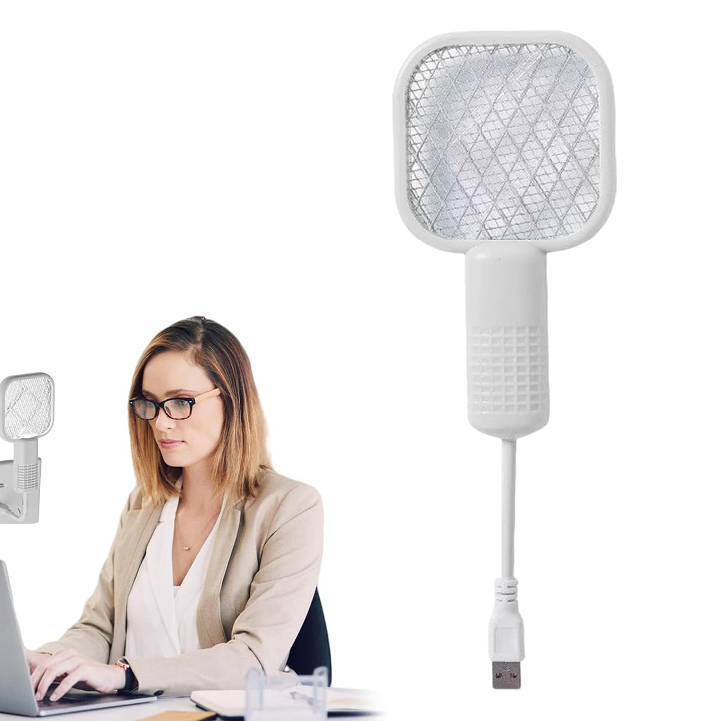 Rechargeable Electric Mosquito Swatter Racket