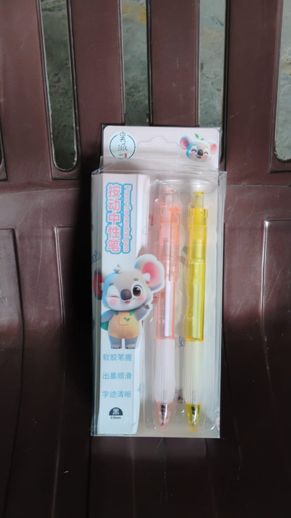 Lightweight Ball Point Pen Smooth Writing Black Ball Pens (2 Pc Set)