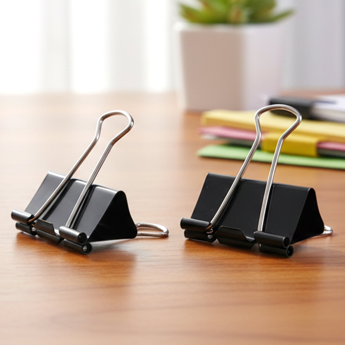 25mm Black Binder Clips (12 Pc)