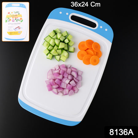 Ganesh Vegetables And Fruits Cutting Chopping Board Plastic Chopper Cutter Board (1 Pc)